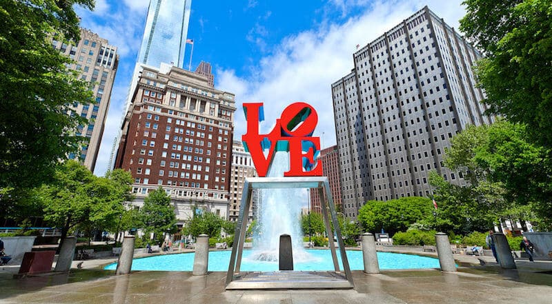 O Que Fazer na Filadélfia em Nova York: Love Park
