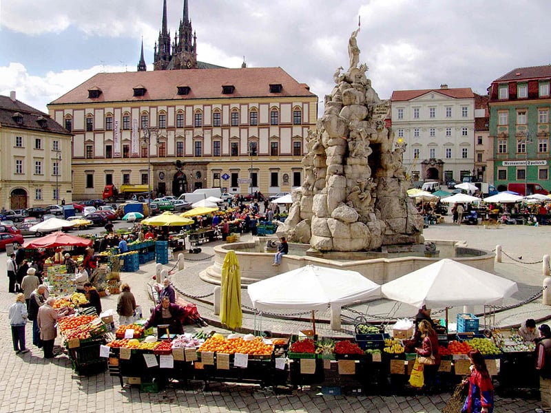 O que fazer em Brno: Praça do Mercado Repolho