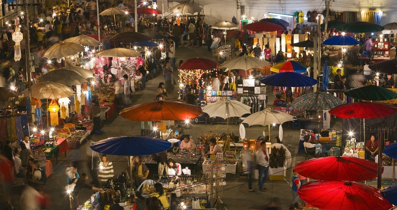O Que Fazer em Chiang Mai: Mercados Noturnos