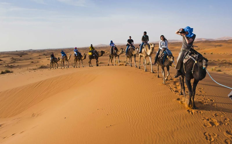 O Que Fazer em Merzouga: Passeio de camelo pelo deserto